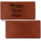 Custom Design - Leather Checkbook Holder Front and Back Single Sided - Apvl