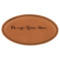 Custom Design - Leatherette Oval Name Badges with Magnet - Main