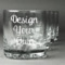 Custom Design - Whiskey Glasses Set of 4 - Engraved Front