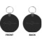 Custom Design - Circle Keychain (Front + Back)