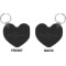 Custom Design - Heart Keychain (Front + Back)