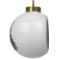 Custom Design - Ceramic Christmas Ornament - Xmas Tree (Side View)