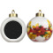 Custom Design - Ceramic Christmas Ornament - Poinsettias (APPROVAL)