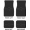 Custom Design - Car Floor Mats Set (2F + 2B)