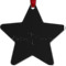 Custom Design - Metal Star Ornament - Front