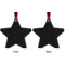 Custom Design - Metal Star Ornament - Front and Back