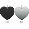 Custom Design - Ceramic Flat Ornament - Heart Front & Back (APPROVAL)