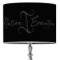 Custom Design - 16" Drum Lampshade - ON STAND (Fabric)