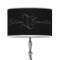 Custom Design - 12" Drum Lampshade - ON STAND (Poly Film)