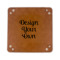 Custom Design - 6" x 6" Leatherette Snap Up Tray - FLAT FRONT