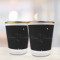 Custom Design - Glass Shot Glass - Gold Rim - Lifestyle