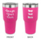 Custom Design - 30 oz Stainless Steel Ringneck Tumblers - Pink - Double Sided - APPROVAL