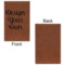 Custom Design - Leatherette Sketchbooks - Small - Single Sided - Front & Back View