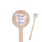 Custom Design - Wooden 6" Stir Stick - Round - Closeup