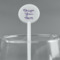 Custom Design - White Plastic 5.5" Stir Stick - Round - Main