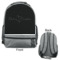 Custom Design - Large Backpack - Gray - Front & Back View