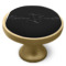 Custom Design - Cabinet Knob - Gold - Side