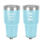 Custom Design - 30 oz Stainless Steel Ringneck Tumbler - Teal - Double Sided - Front & Back