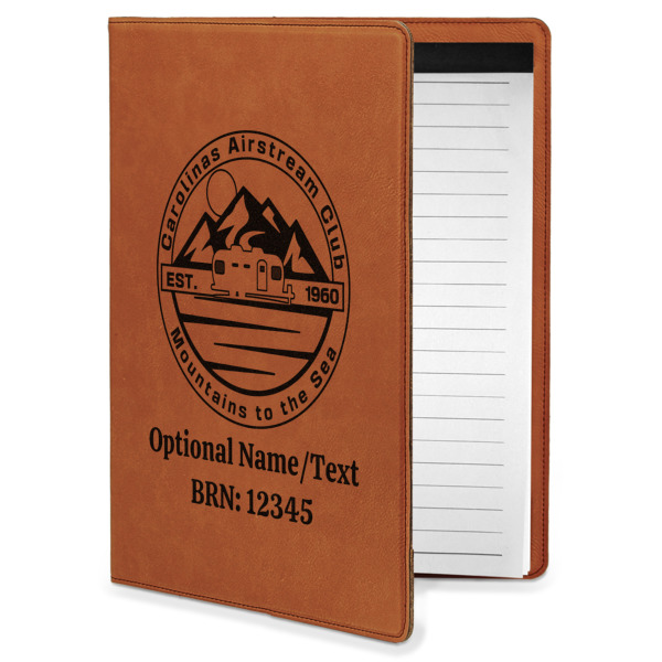 Custom Design Your Own Leatherette Portfolio with Notepad - Small - Single-Sided