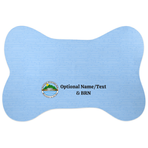 Custom Design Your Own Bone Shaped Dog Food Mat