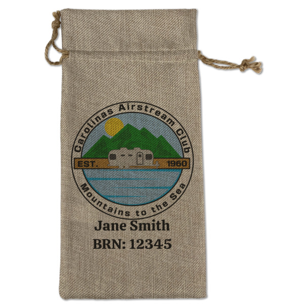 Custom Design Your Own Burlap Gift Bag - Large - Single-Sided