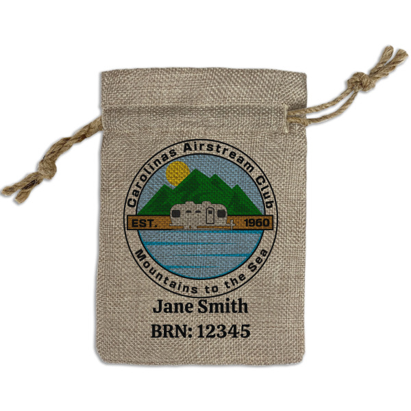 Custom Design Your Own Burlap Gift Bag - Small - Single-Sided