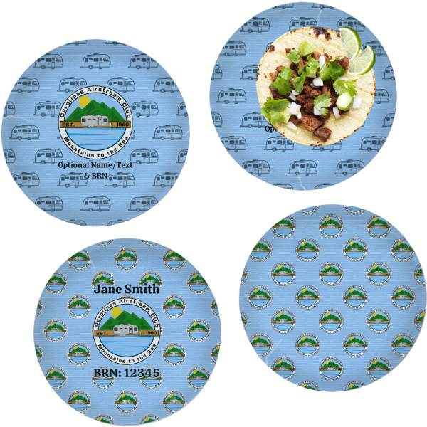 Custom Design Your Own Glass Lunch / Dinner Plate 10" - Set of 4