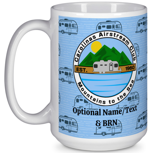 Custom Design Your Own 15 oz Coffee Mug - White