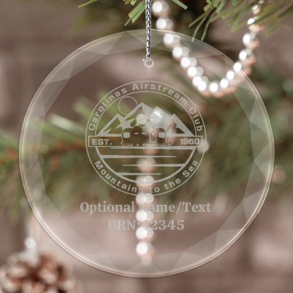 Custom Design Your Own Engraved Glass Ornament