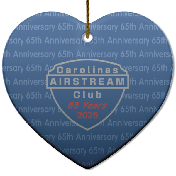 Custom Design Your Own Heart Ceramic Ornament