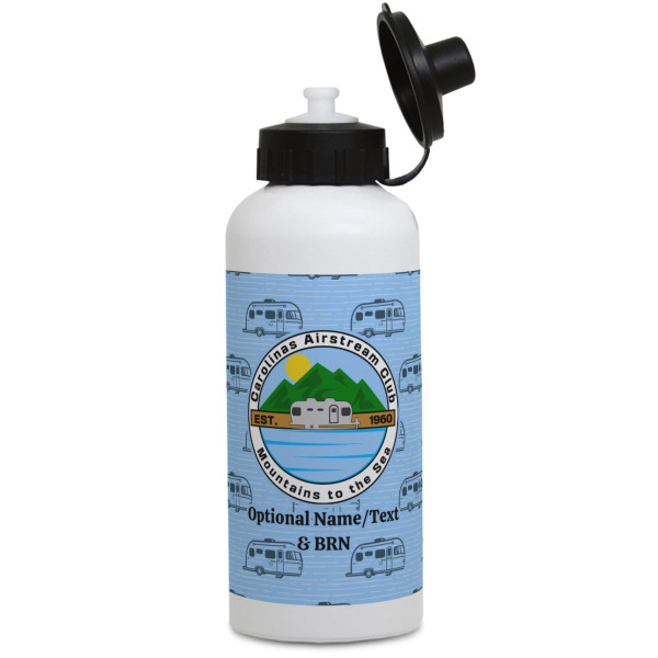 Custom Design Your Own Water Bottles - Aluminum - 20 oz - White