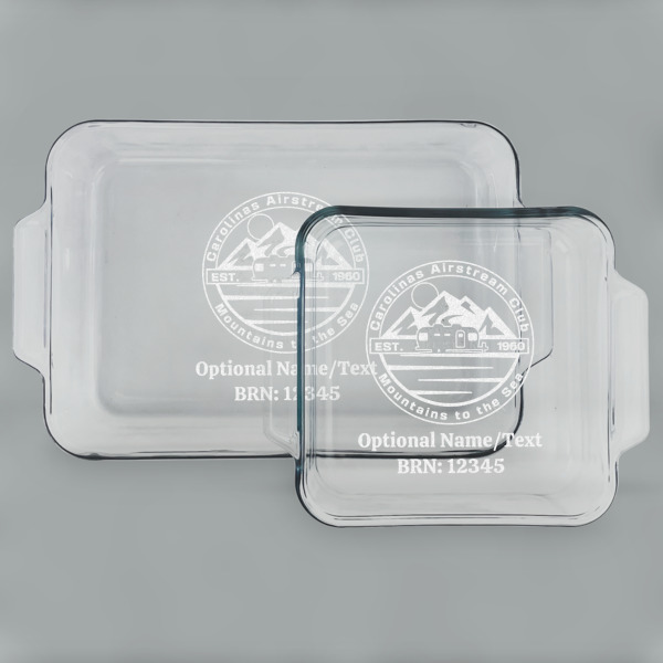 Custom Design Your Own Glass Baking & Cake Dish Set - 13in x 9in & 8in x 8in