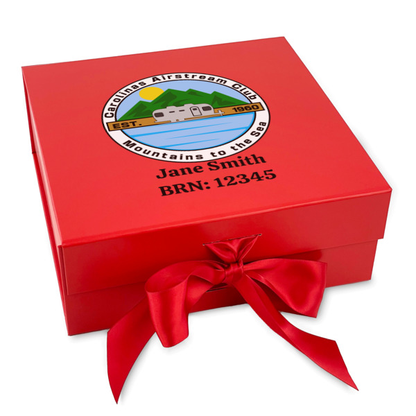 Custom Design Your Own Gift Box with Magnetic Lid - Red