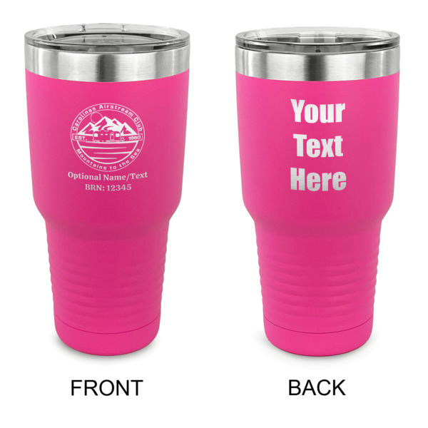 Custom Design Your Own 30 oz Stainless Steel Tumbler - Pink - Double-Sided