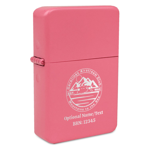 Custom Design Your Own Windproof Lighter - Pink - Single-Sided