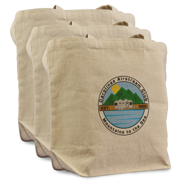 Custom Design Your Own Reusable Cotton Grocery Bags - Set of 3