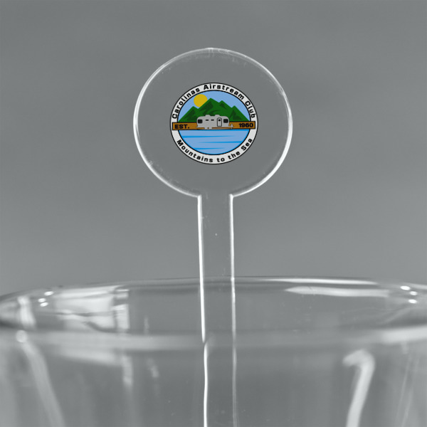 Custom Design Your Own 7" Round Plastic Stir Sticks - Clear