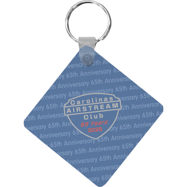 Custom Design Your Own Diamond Plastic Keychain