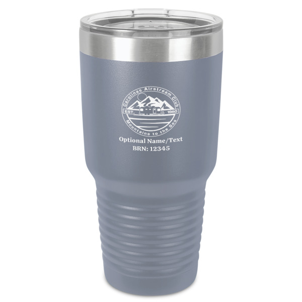 Custom Design Your Own 30 oz Stainless Steel Tumbler - Grey - Single-Sided