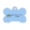 Custom Design - Bone Shaped Dog ID Tag - Small - Front View