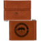 Custom Design - Leather Business Card Holder - Front Back