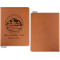 Custom Design - Cognac Leatherette Portfolios with Notepad - Large - Single Sided - Apvl