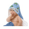 Custom Design - Baby Hooded Towel on Child