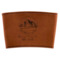 Custom Design - Cognac Leatherette Mug Sleeve - Flat