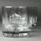 Custom Design - Whiskey Glasses Set of 4 - Engraved Front