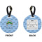 Custom Design - Circle Luggage Tag (Front + Back)