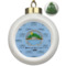 Custom Design - Ceramic Christmas Ornament - Xmas Tree (Front View)