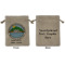 Custom Design - Medium Burlap Gift Bag - Front and Back