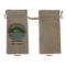 Custom Design - Large Burlap Gift Bags - Front Approval