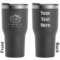 Custom Design - RTIC Tumbler - Black - Double Sided - Front and Back